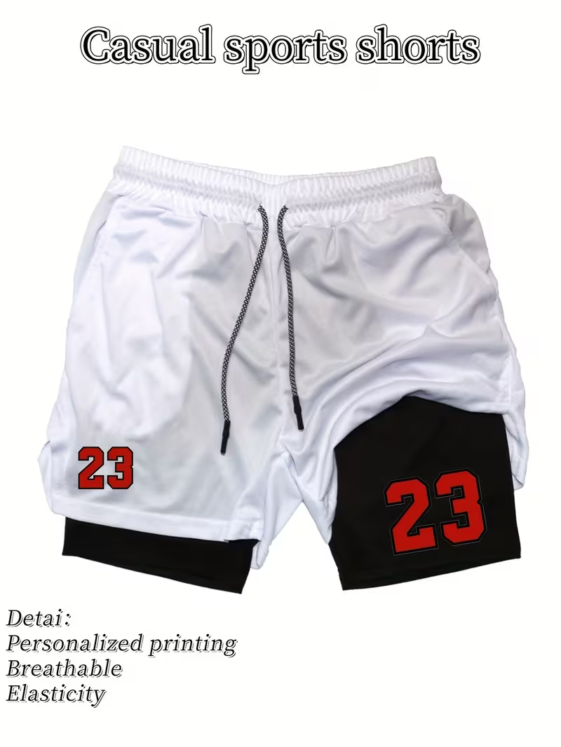 2026 New Men's Quick-Dry Doubl - Compression Shorts Athletes review and price